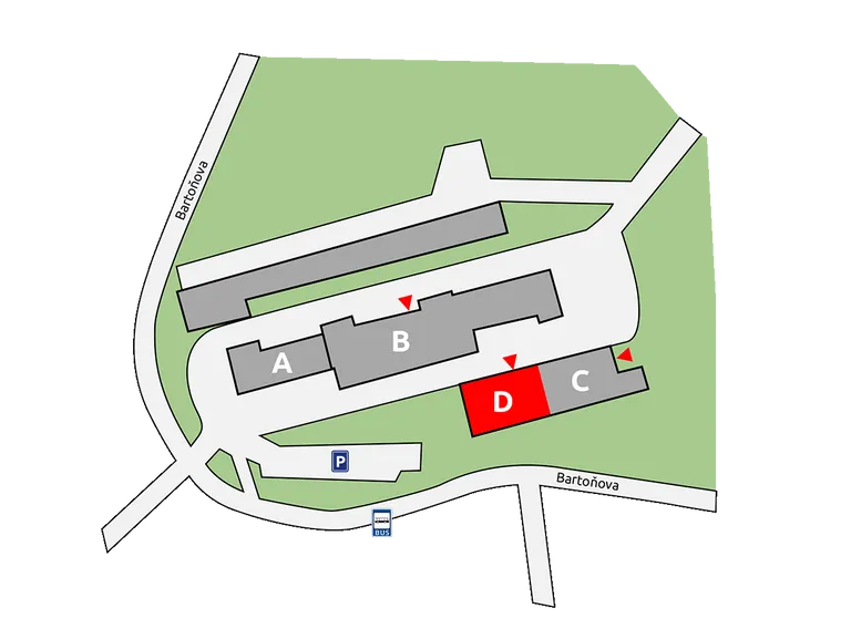 Horní areál - Pavilon D